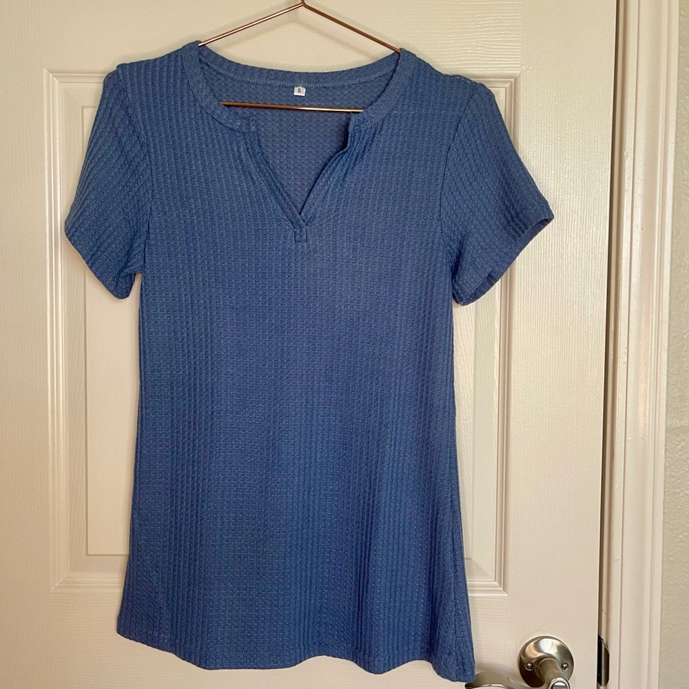 Waffle Henley Top